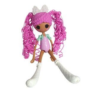 Lalaloopsy 9" Doll Cake Fancy Pink Curly Hair Bow White Boots 2011Retired